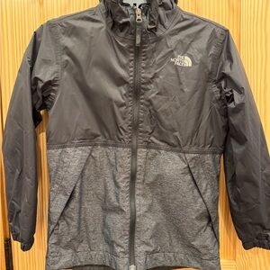 The North Face Charcoal and Black Windbreaker